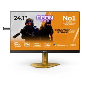 AOC LCD AGON PRO herní CS24A 24,1" TN/1920x1080@610Hz/0,5ms/500cd/2xHDMI/DP/4xUSB/Pivot/HAS/VESA