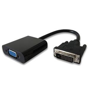 AVACOM Převodník DVI na VGA s krátkým kabelem - černý