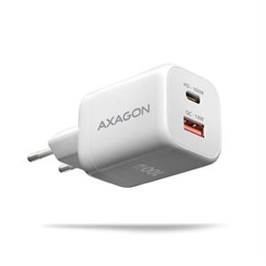 AXAGON ACU-PQ100W GaN nabíječka do sítě 100W, USB-C + USB-A, pro notebooky a telefony