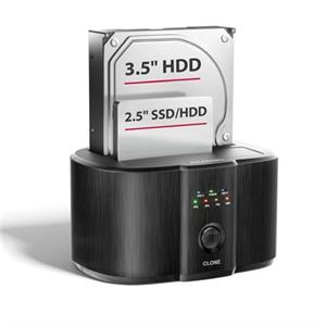 AXAGON ADSA-SC USB-C 5Gbps dokovací stanice pro 2x 2.5"/3.5" SSD/HDD s funkcí klonování disků bez PC