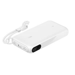 Belkin BOOST CHARGE™ USB-C Power Delivery PowerBanka s displejem, 20000mAh, 20W, bílá