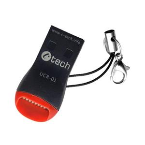 C-TECH Čtečka karet UCR-01, USB 2.0 TYPE A, micro SD