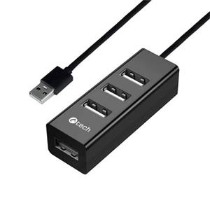 C-TECH UHB-U2, USB HUB 4x USB 2.0, černá