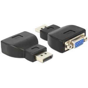 Delock adaptér Displayport 1.1 samec > VGA samice černý