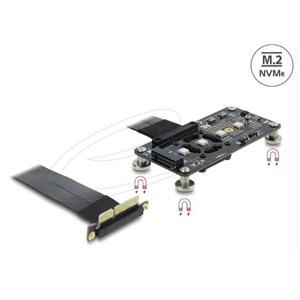 Delock Adaptér PCI Express 3.0 x4 na M.2 Key M s ventilátorem a kabelem, 10 cm