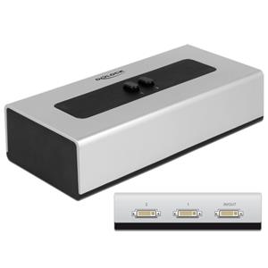 Delock DVI Switch 2-portový, manuální, obousměrný