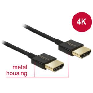 Delock Kabel High Speed HDMI s Ethernetem - HDMI-A samec > HDMI-A samec 3D 4K 3 m aktivní Slim Premium