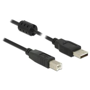 Delock Kabel USB 2.0 Typ-A samec > USB 2.0 Typ-B samec 2,0 m černý