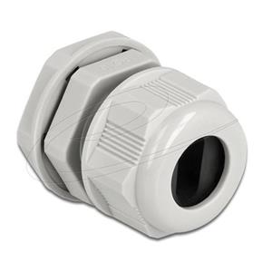 Delock Kabelová průchodka PG16 pro plochý kabel šedá, 2 kusy