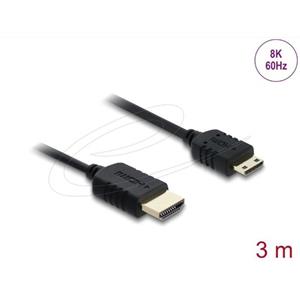 Delock Koaxiální kabel High Speed HDMI HDMI samec na Mini HDMI samec 8K 60 Hz 3 m
