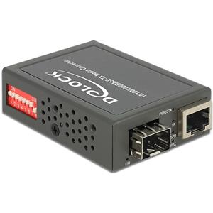 Delock Media konvertor 10/100/1000Base-T to SFP, kompaktní