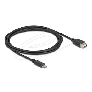 Delock USB 2.0 kabel USB Type-C samec na EASY USB Type-A samice 2 m, černý