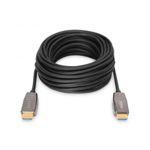 Digitus HDMI 2.1 AOC hybridní optický kabel, Type A M/M, 20m, UHD 8K@60Hz, CE, gold, bl