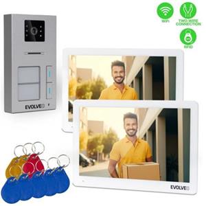 EVOLVEO DoorPhone 20-2W - 2 drátový videotelefon s aplikací pro dvě domácnosti a 32GB pamětí