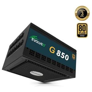EVOLVEO G850 zdroj 850W, 80+ GOLD, ATX 3.1, PCIe 5.1, aPFC, 140mm ventilátor, modulární, záruka 3 roky, černý