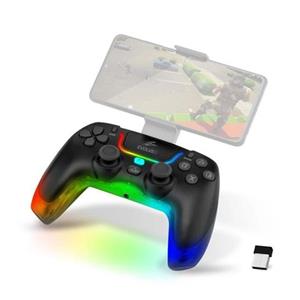 EVOLVEO Ptero2, bezdrátový & drátový gamepad pro PC, PS3/4/5, iOS, Android, Switch, černý