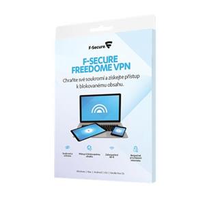 F-Secure Freedome VPN - 5 instalací na 1 rok, CZ - elektronicky