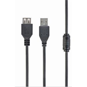 GEMBIRD Kabel USB A-A 1,8m 2.0 prodlužovací HQ s ferritovým jádrem