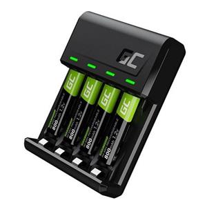 Green Cell GC VitalCharger set a 4x dobíjecí baterie AAA HR03 800mAh