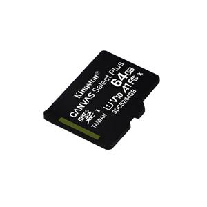 KINGSTON 64 microSDXC 100MB/s Read, UHS-I Speed Class, U1, V10, A1 (64GB) - bez adaptéru