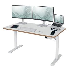 LEITZ Výškově nastavitelný elektrický ergonomický stůl Ergo bílý 140x80 cm - deska 67740001