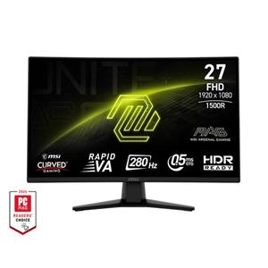 MSI Gaming monitor MAG 274CF E20 27" Rapid VA zakřivený/FHD/200Hz/0,5ms/2xHDMI/DP/černá