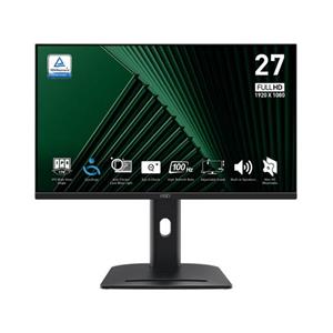 MSI monitor PRO MP275PG, 27"/1920 x 1080 (FHD)/IPS ,100Hz/1ms/HDMI/DP/D-Sub/Výšk. nast./Pivot/černá