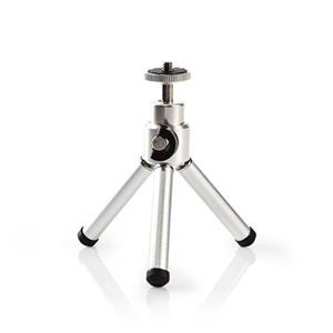 Nedis TPOD1000GY - Stativ | max. 0.8 kg | 11 - 14.5cm | 1 Segment | Kuličková hlava | taška | ABS / Ocel | Stříbrná