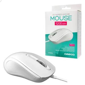 PLATINET OMEGA PC MYŠ 3D, OFFICE, 1200DPI, 1.5M USB BÍLÁ