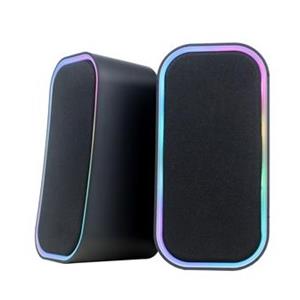 PLATINET OMEGA REPRODUKTORY STEREO 2.0 6W RMS RGB Bluetooth USB 3,5 mm Audio černý