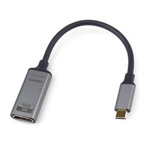 PremiumCord Adaptér USB-C na HDMI rozlišení obrazu 8K@60Hz,4K@144Hz Aluminium 20cm