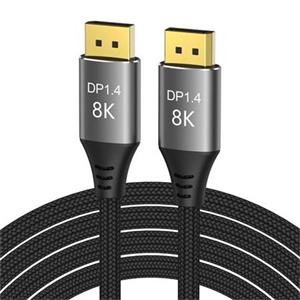 PremiumCord DisplayPort 1.4 přípojný kabel 32,4Gbit/s, rozlišení 8K, kovové a zlacené konektory, 0,5m