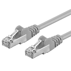 Premiumcord Patch kabel CAT 6a S-FTP,RJ45-RJ45,LSOH, AWG 26/7 1m šedá