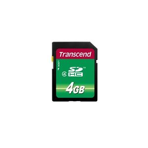 Transcend 4GB SDHC (Class 4) paměťová karta, modrá/černá