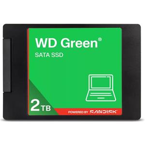 WD GREEN SSD 3D NAND WDS200T5G0A 2TB, SATA III 6 Gb/s, 545MB/s, 2.5"